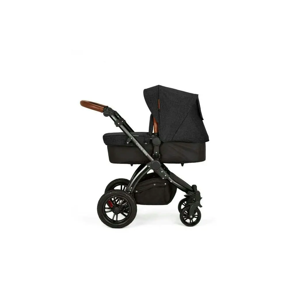 Ickle Bubba Baby/Infant V3 Stomp 4-Wheel Pram Kids Outdoor Seat Stroller Black