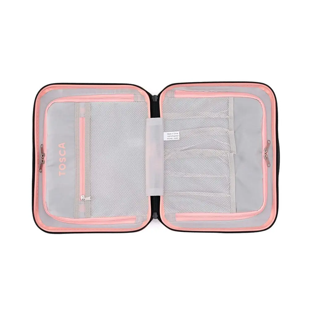 Tosca Interstellar 2.0 Vanity Travel Cosmetic/Toiletries Case Bag Peach