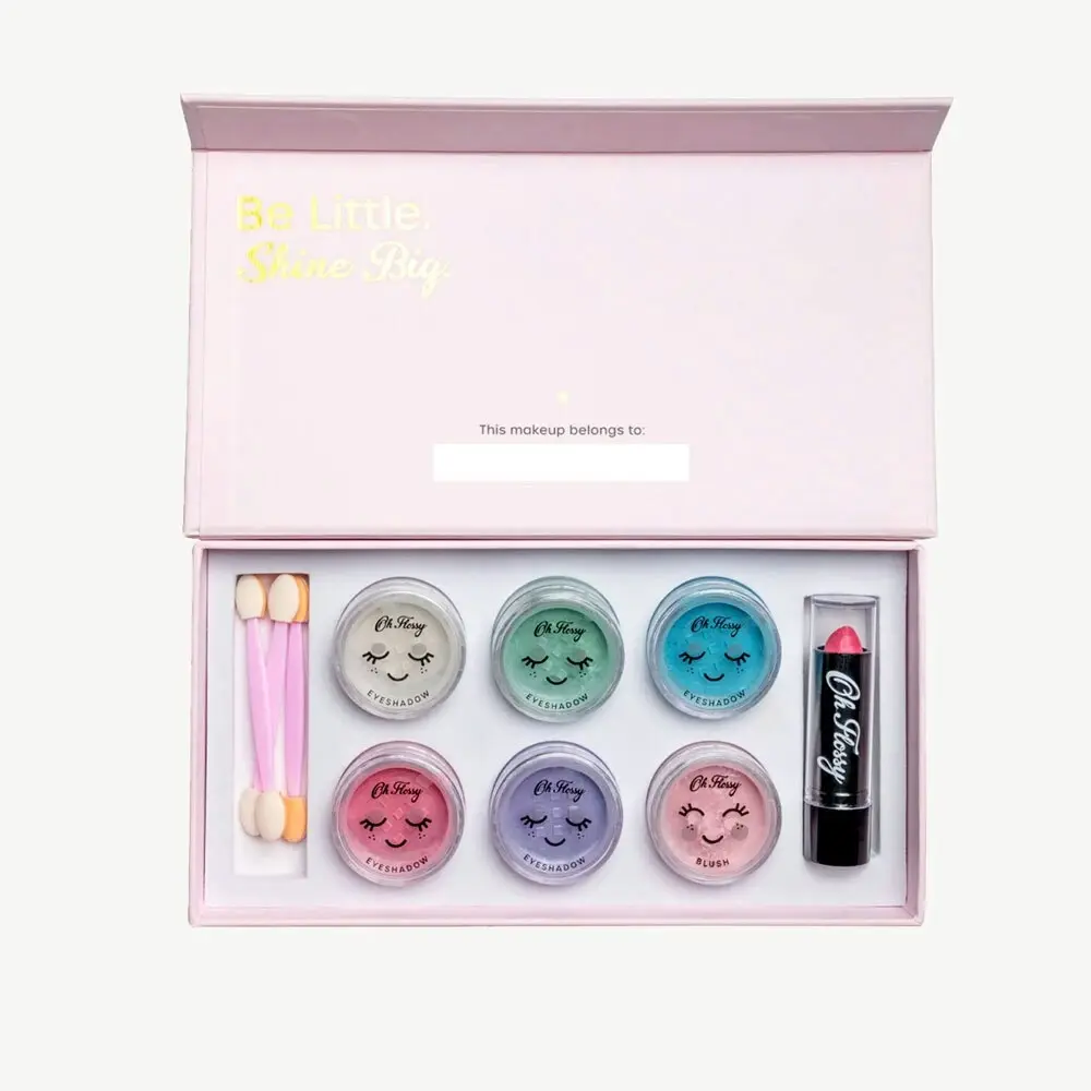 10pc Oh Flossy Deluxe Eyeshadow/Blush/Lipstick Makeup/Cosmetic Box Set 3y+