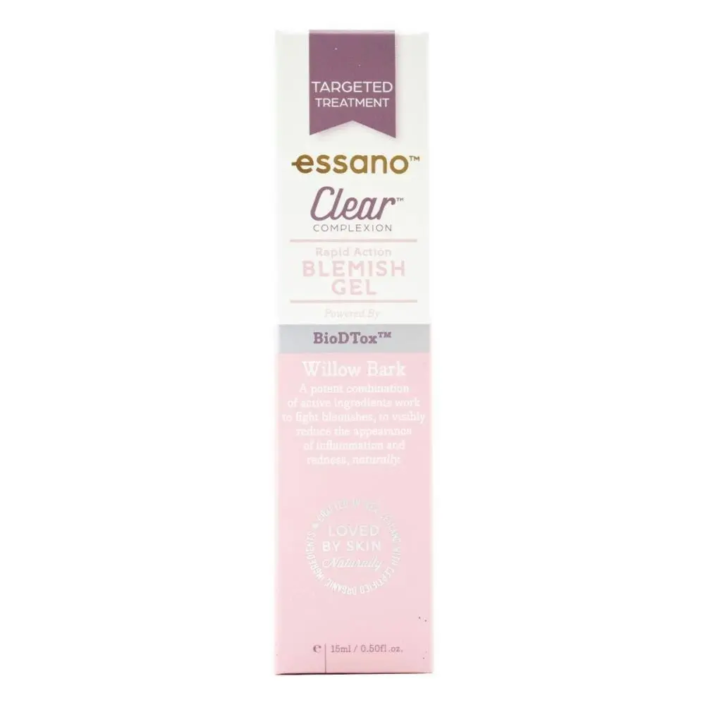 3x Essano Clear Complexion Rapid Action Skin/Face Blemish Gel 15ml w/Willow Bark