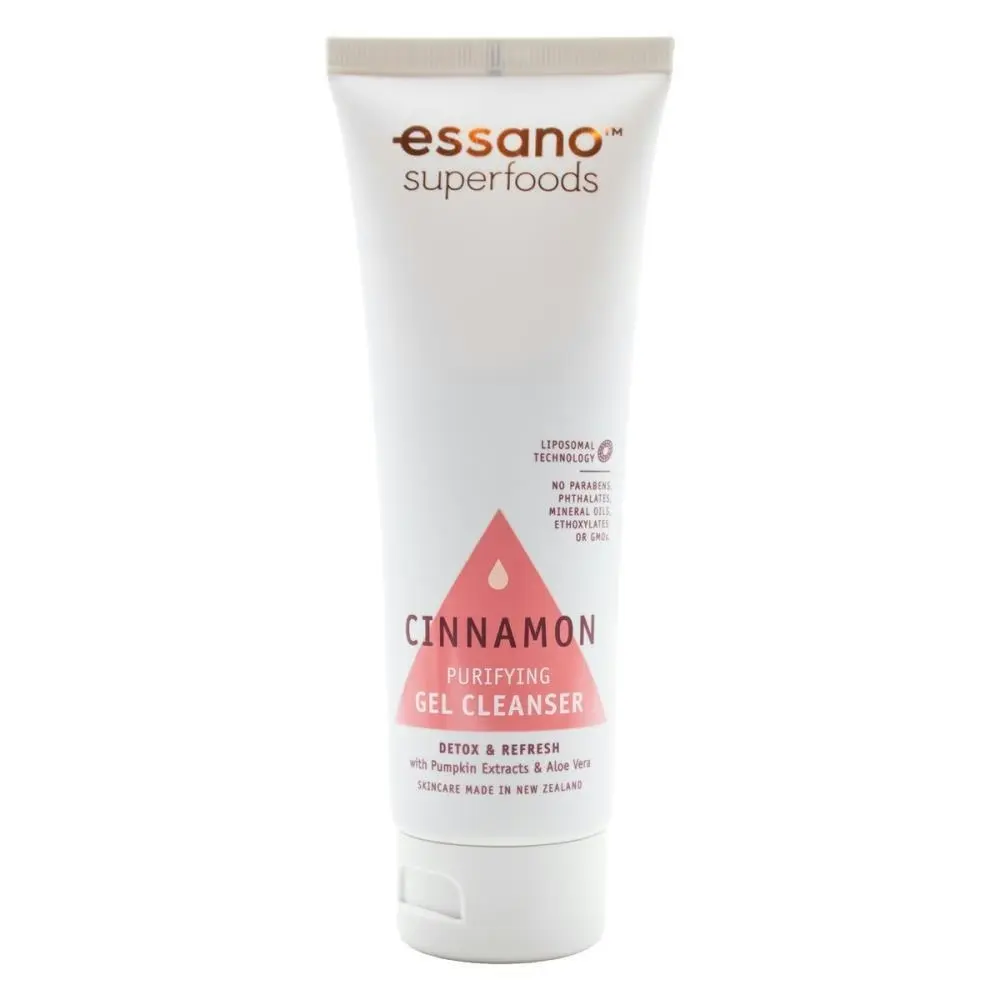 3x Essano Purifying Gel Cleanser Superfoods Skin Detox & Refresh Cinnamon 100ml