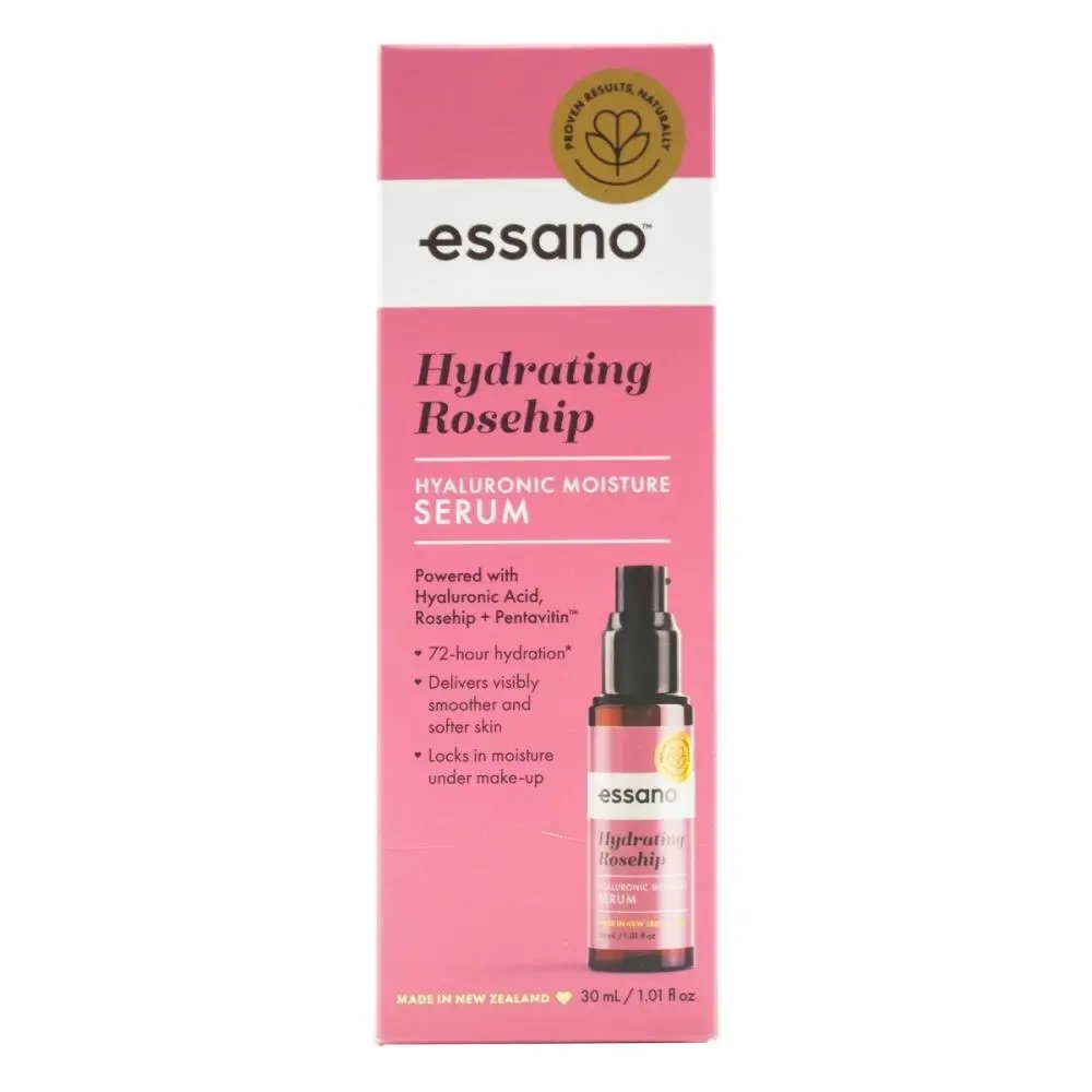 6x Essano Hydrating Rosehip Hyaluronic Moisture Serum Skin/Face Self Care 30ml