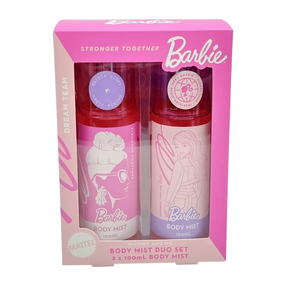 2x 2pc Barbie Mummy & Me Range Childrens Body Mist Perfume Duo Set 100ml 6y+