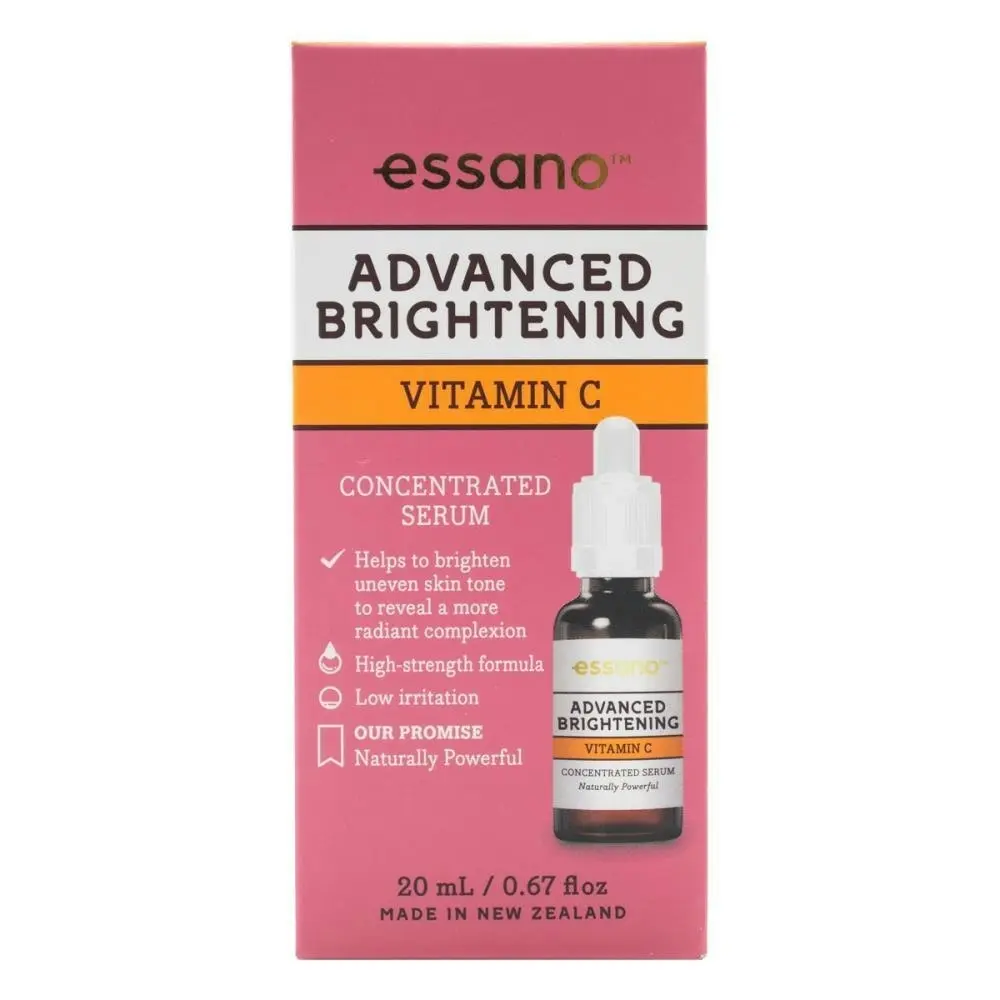 3x Essano Concentrated Serum Advanced Brightening Vitamin C Skin Hydration 20ml