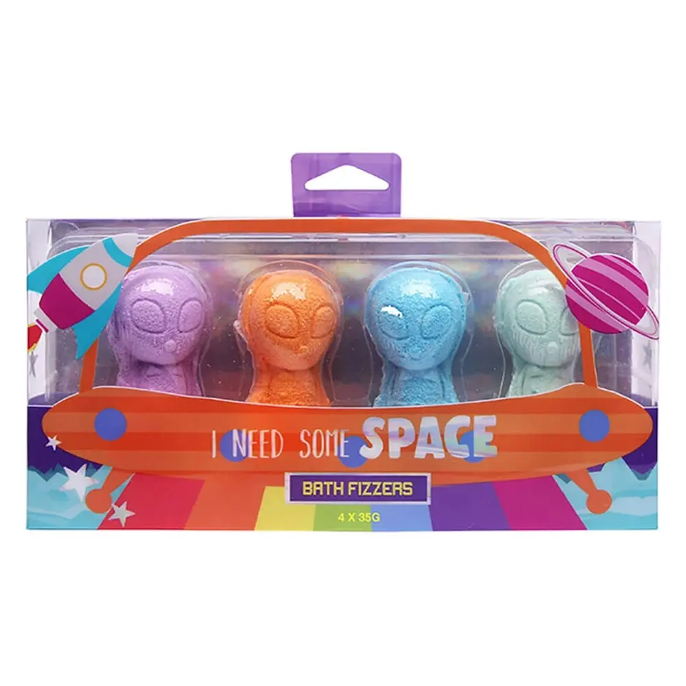 12pc I Need Some Space Alien Fizzers Kids/Childrens Coloured Bath Bombs 35g 3+