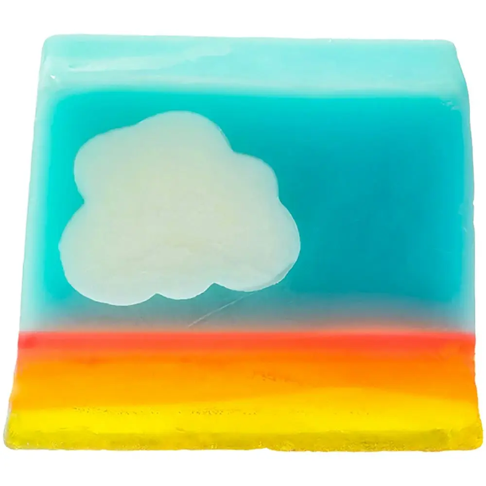 2PK Bomb Cosmetics Mrs Bluesky Scented Bath Soap Slice Shower Bar Body Fragrance