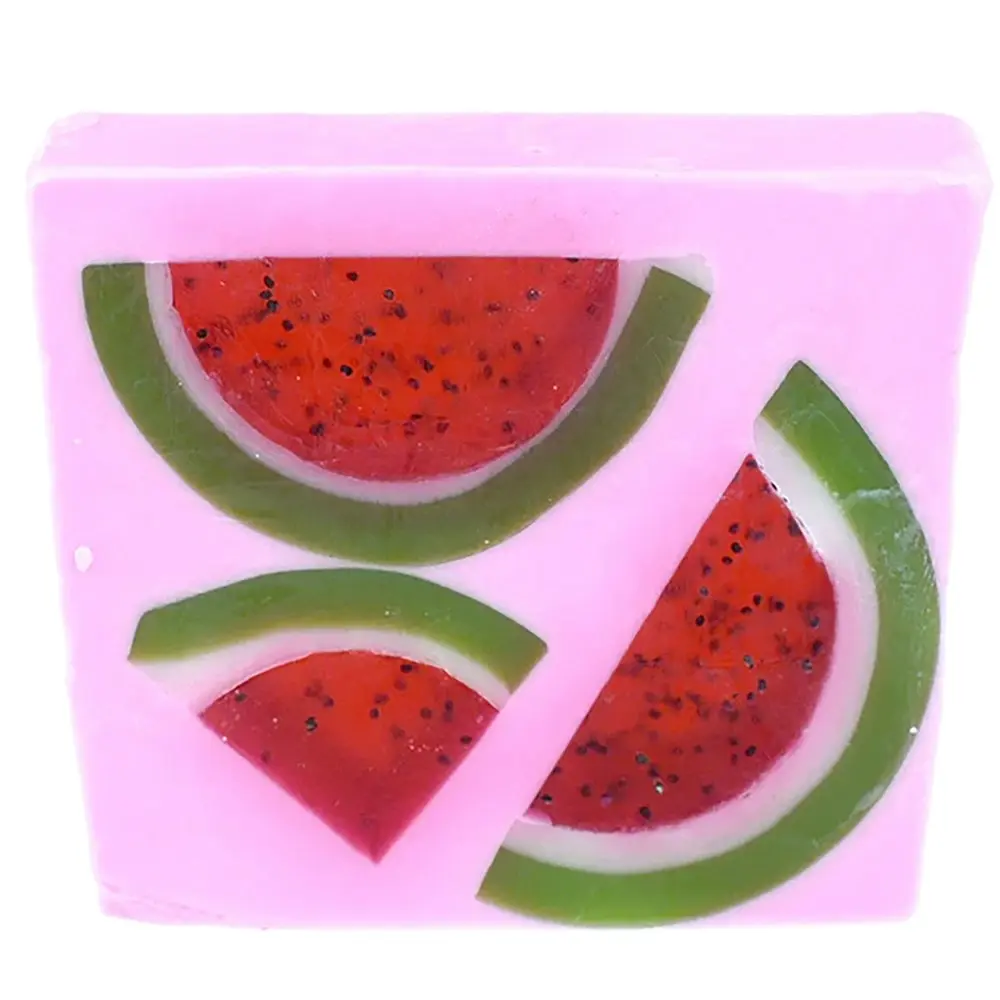 2PK Bomb Cosmetic Watermelon Sugar Scent Bath Soap Slice Bar Skin Body Fragrance