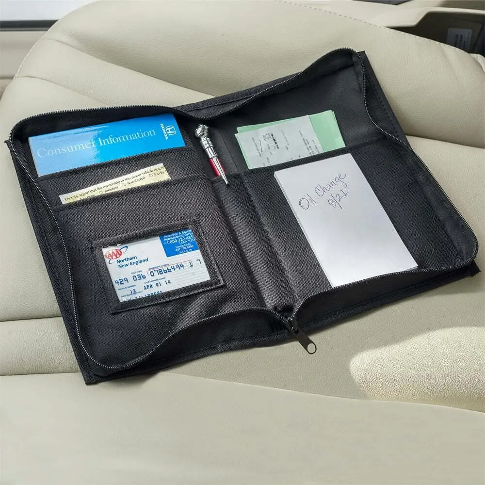 High Road Auto Document Organiser Car/SUV Registration Holder Pocket/Storage