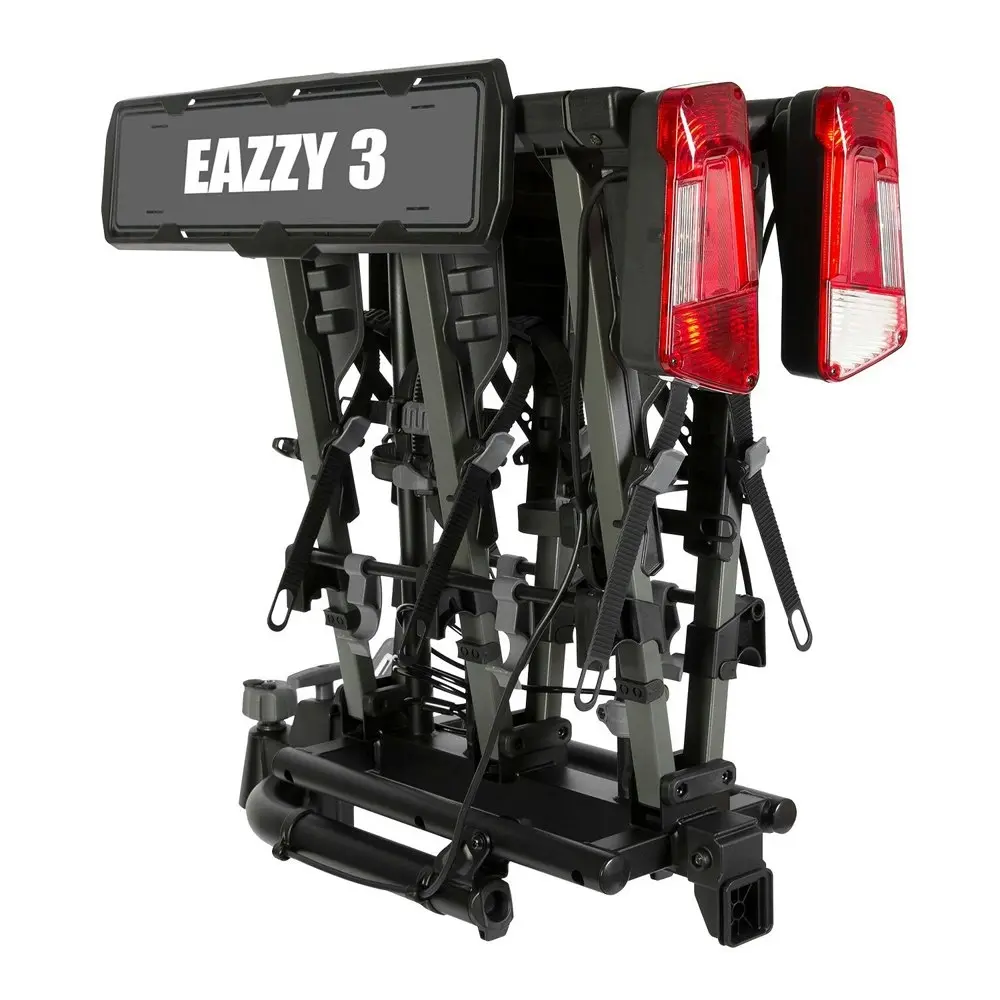 Buzzrack Eazzy 3 Tow Ball Mount 3-Bike Platform Rack Bicycle Rear Carrier BLK