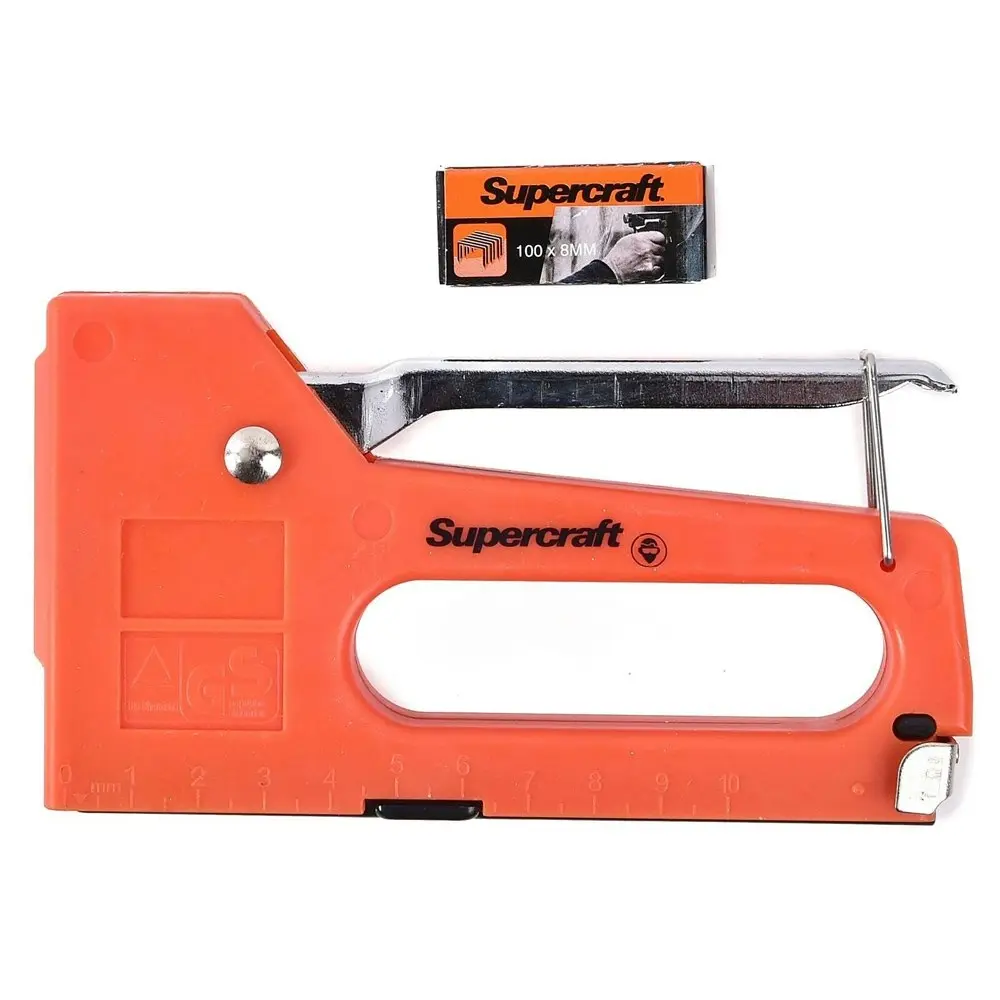 2x Supercraft Light Duty Home/Office 6-8mm Staple Gun w/ 100x8mm Staples Box