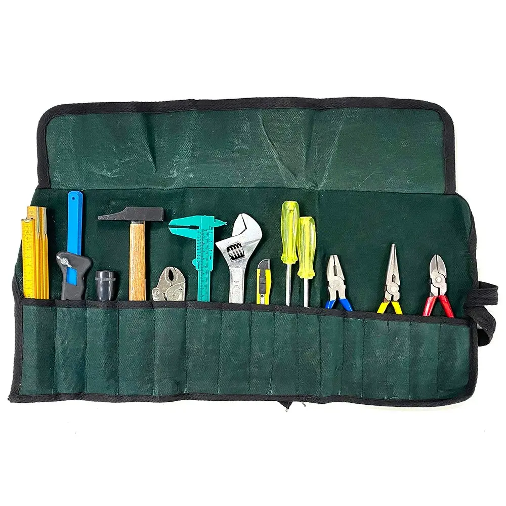 14pc Home Roll Tools Set w/Plier/Cutter/Flat & Philips Screwdriver/Pocket Torch