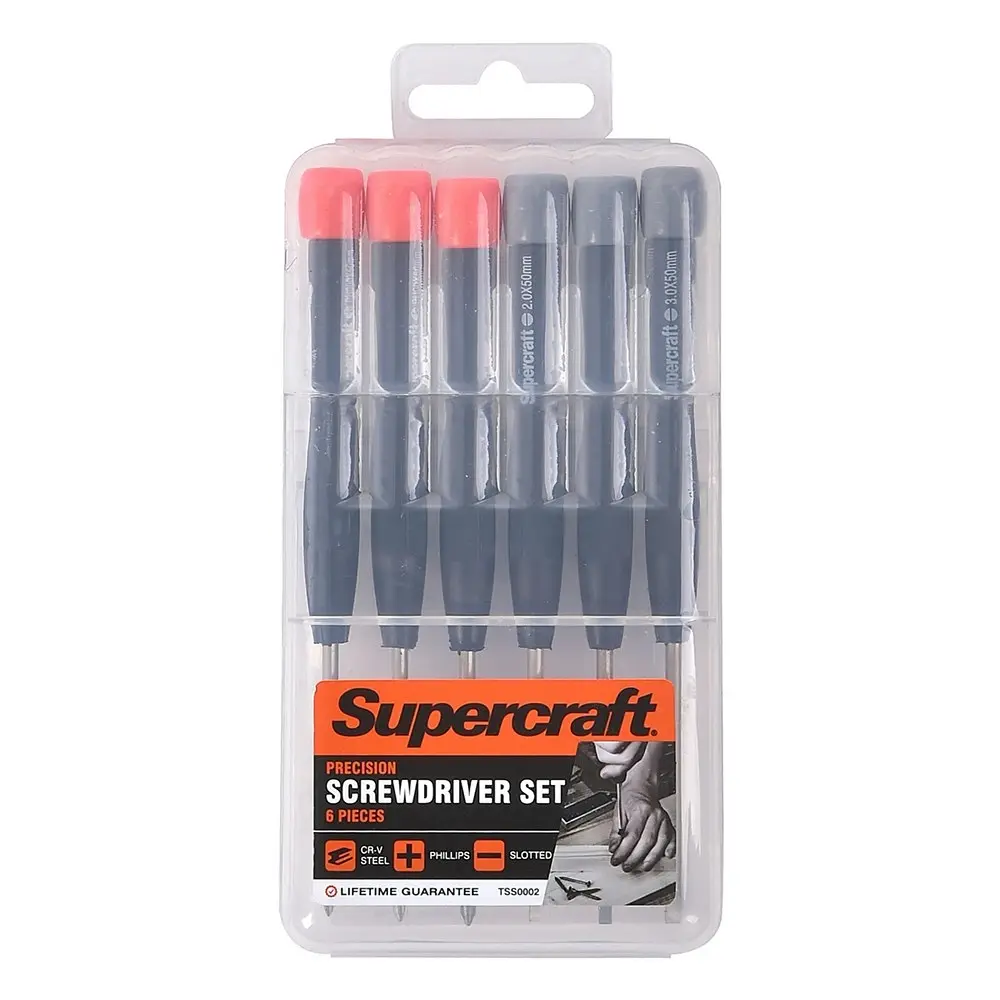 12pc Supercraft Precision Jewellers Slotted/Philips Screwdriver Tools With Case