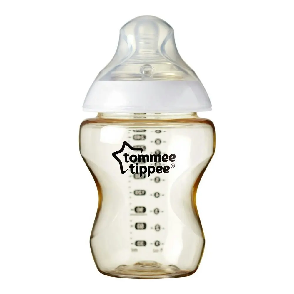 2x Tommee Tippee Closer To Nature Super Soft Silicone Teat Bottle 260ml 3M+