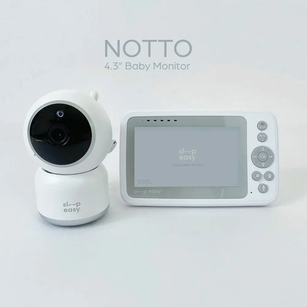 Babystudio Notto Crystal Clear Digital Baby Monitor 4.3''/10.9cm w/Camera White