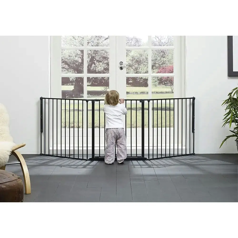 BabyDan Flex Configure Baby/Infant Safety Gate Protection Barrier Fence Black