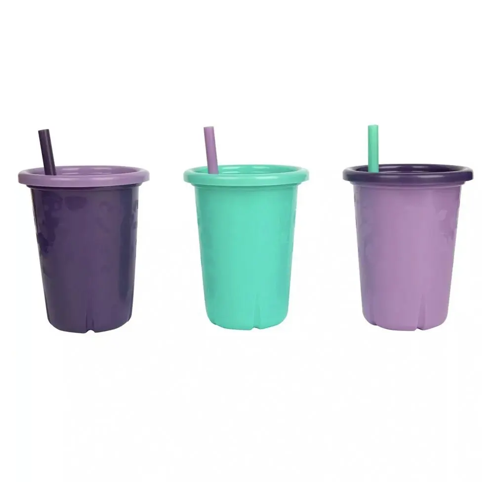 6pc Green Grown 10oz/296ml Straw Sippy/Drinking Cups Kids Set 18m+ Assorted