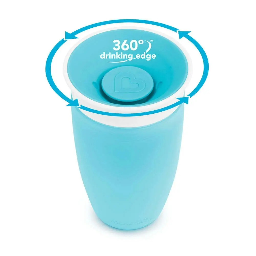 Munchkin 10oz/295ml Miracle 360° Baby/Toddler Anti-Spill Sippy Cup (Blue) 12M+