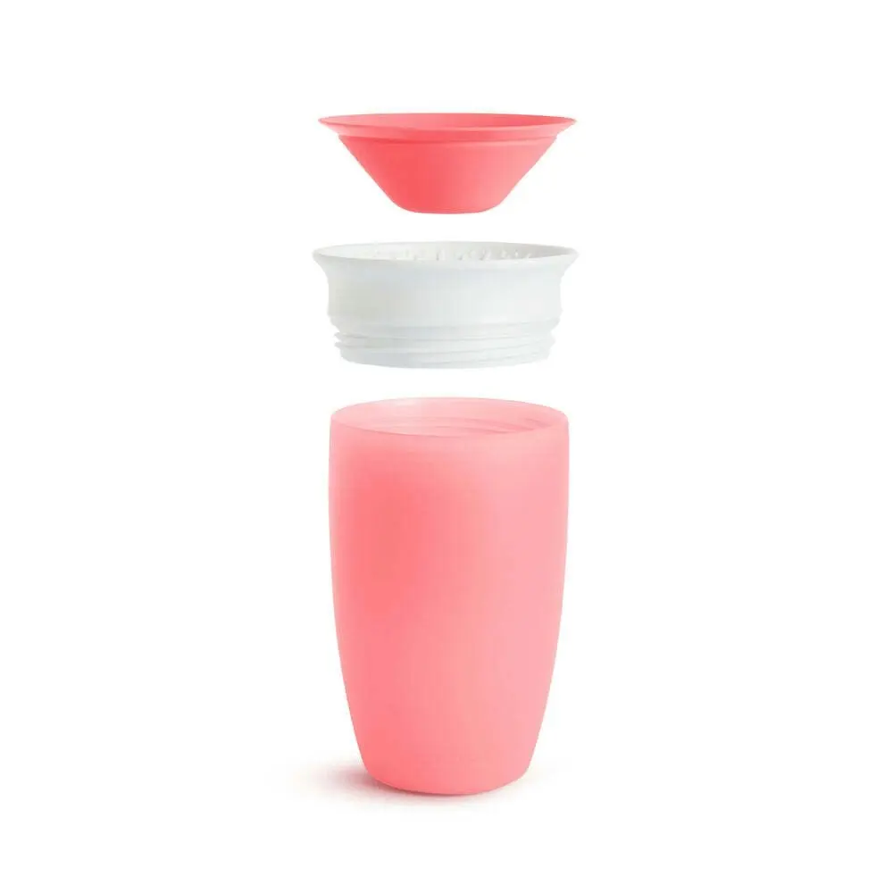 Munchkin 10oz/295ml Miracle 360° Baby/Toddler Anti-Spill Sippy Cup (Pink) 12M+