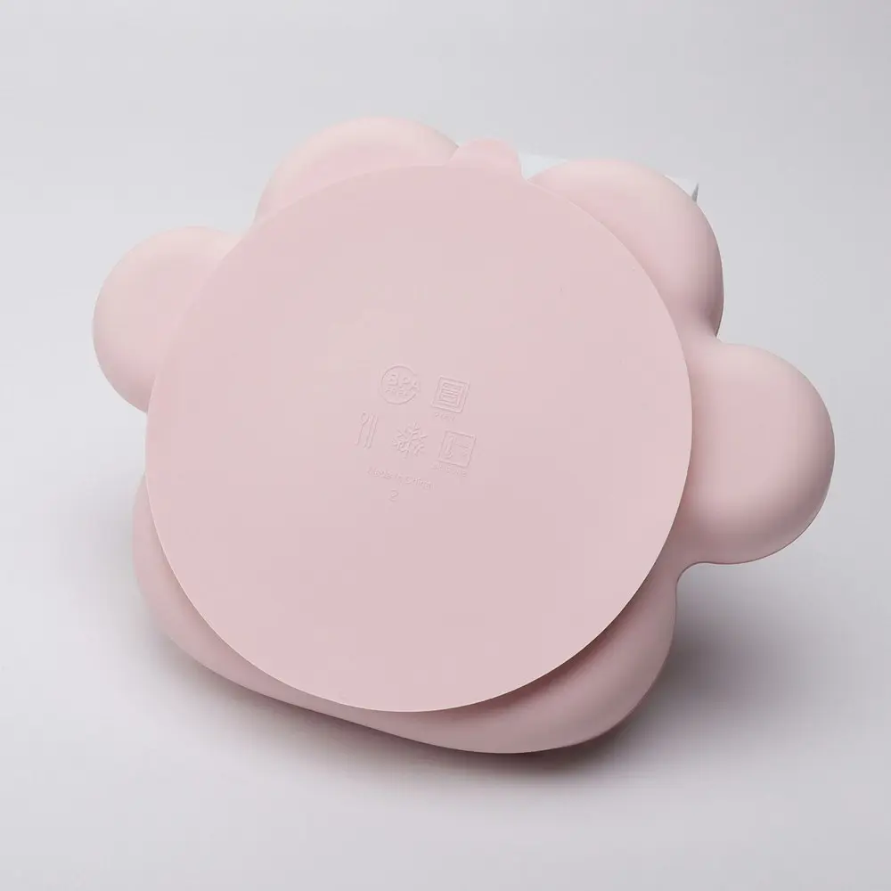 My Pure Silicone Baby/Toddler Suction Eating/Feeding Plate Dish Blush 6M+