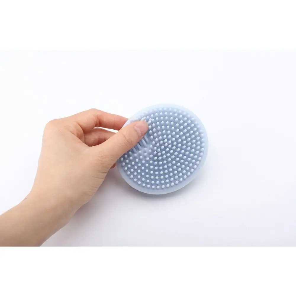 My Pure Silicone Baby/Toddler Bathing Grooming Cleaning Brush Baby Blue  0M+