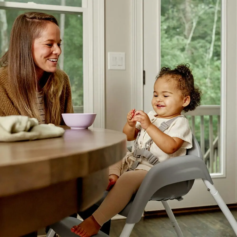 Ingenuity SmartClean Trio 3-in-1 High Chair Feeding Seat for Baby 6m+ Slate/Grey