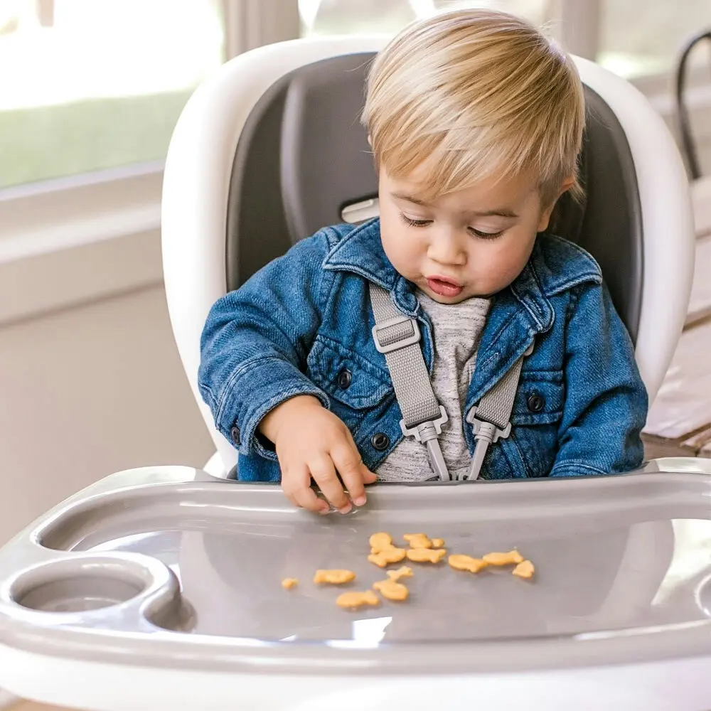 Ingenuity SmartClean Trio 3-in-1 High Chair Feeding Seat for Baby 6m+ Slate/Grey