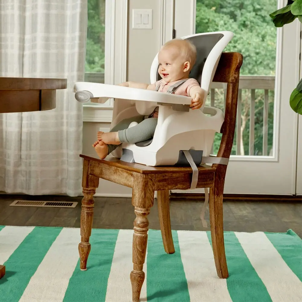 Ingenuity SmartClean Trio 3-in-1 High Chair Feeding Seat for Baby 6m+ Slate/Grey