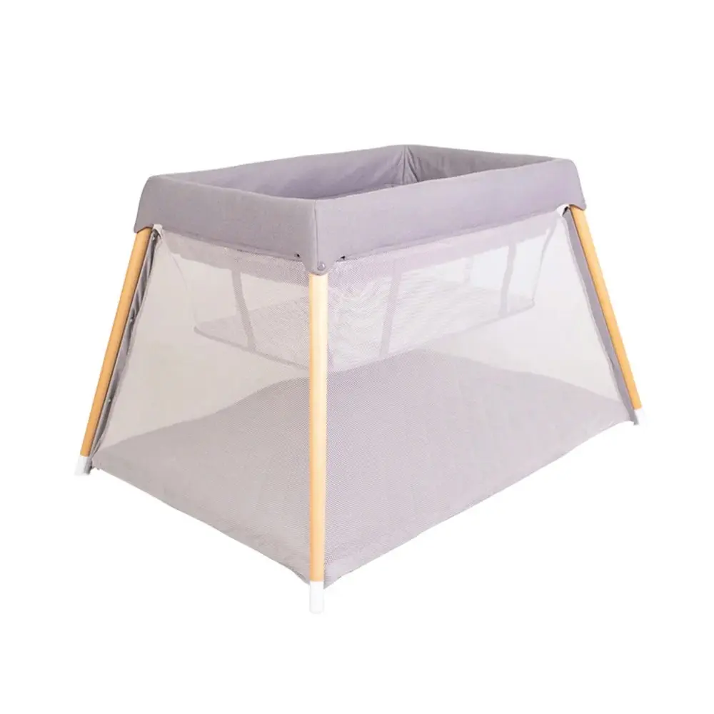 Bebe Care Zuri 116x84cm Timber Portable Crib Baby/Infant Travel Cot Natural 0m+