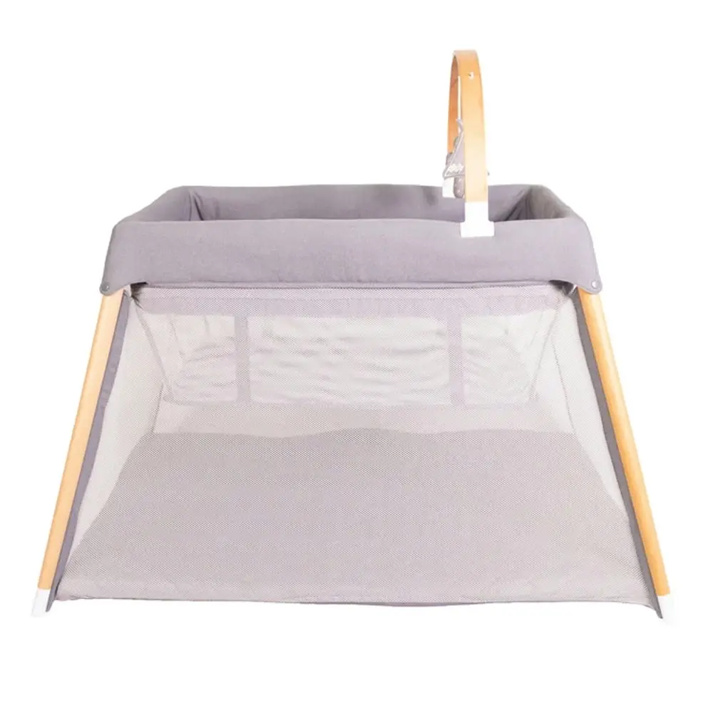 Bebe Care Zuri 116x84cm Timber Portable Crib Baby/Infant Travel Cot Natural 0m+