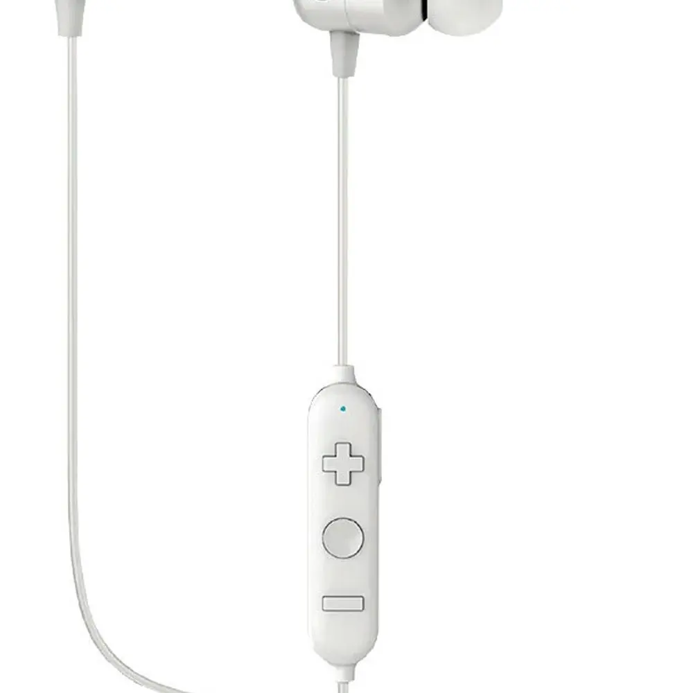 AIWA In-Ear Gel Wireless Bluetooth USB-A to USB-Micro Sports Headphones White