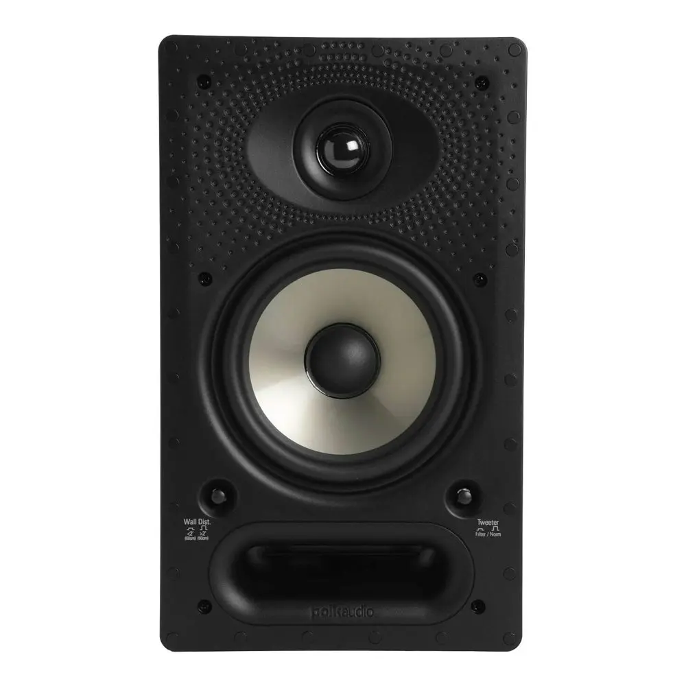 Polk Audio AW6500-A 65RT Premium In-Wall Speaker w/ 6.5" Driver White Home Sound