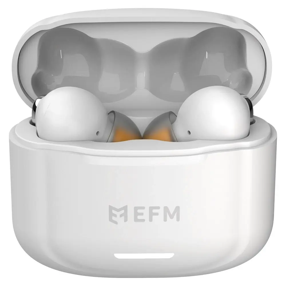 EFM New Orleans TWS In-Ear Wireless Earbuds/Earphones w/ Noise Cancelling White