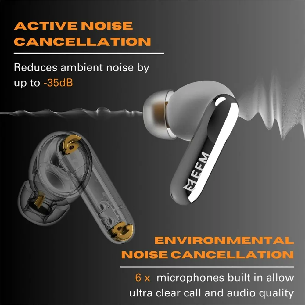 EFM Chicago TWS In-Ear Wireless Earbuds/Earphones w/ Active Noise Cancelling WHT