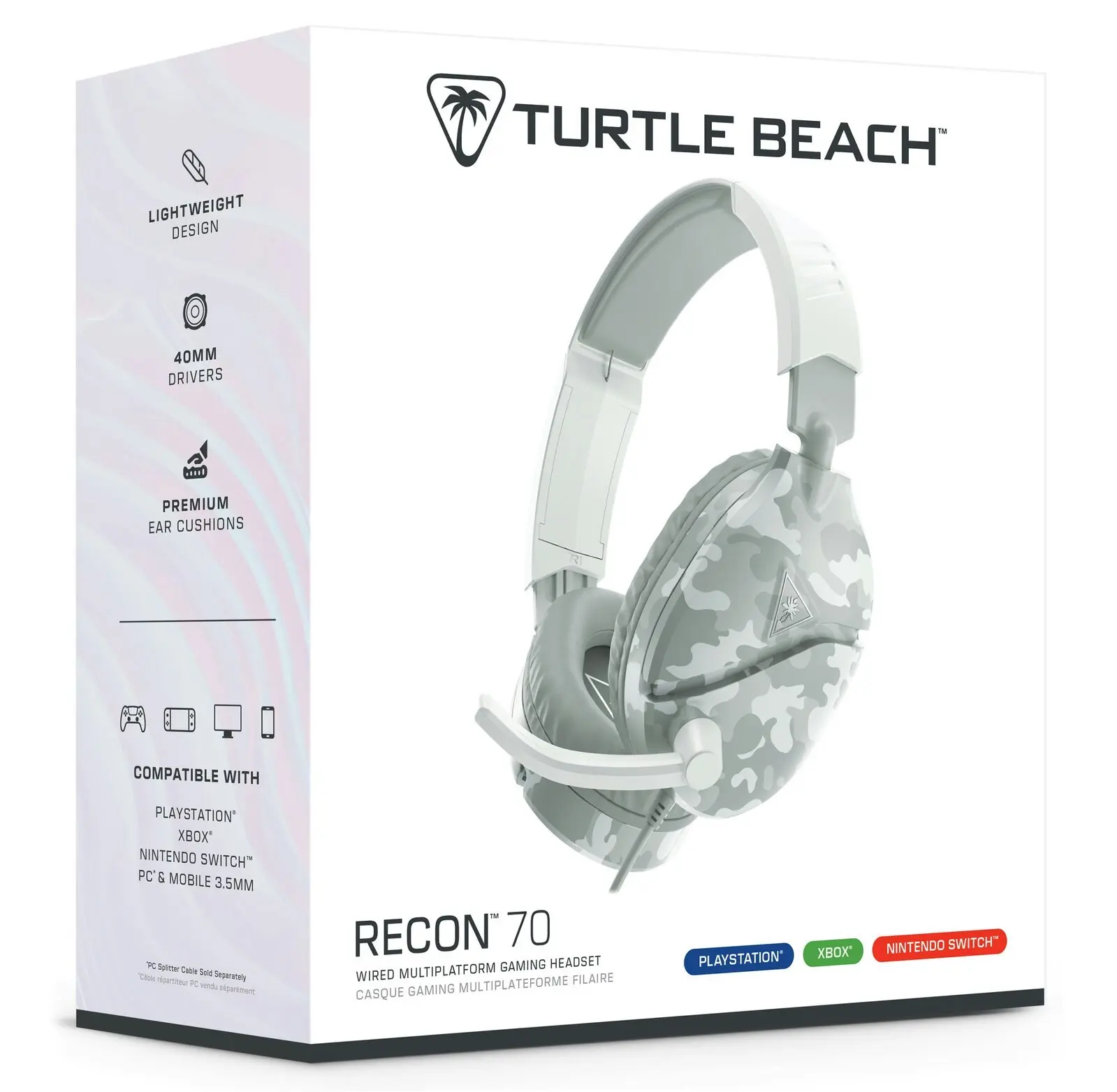 Turtle Beach Recon 70 Gaming Headset Headphones For Xbox X/S/One Arctic Camo