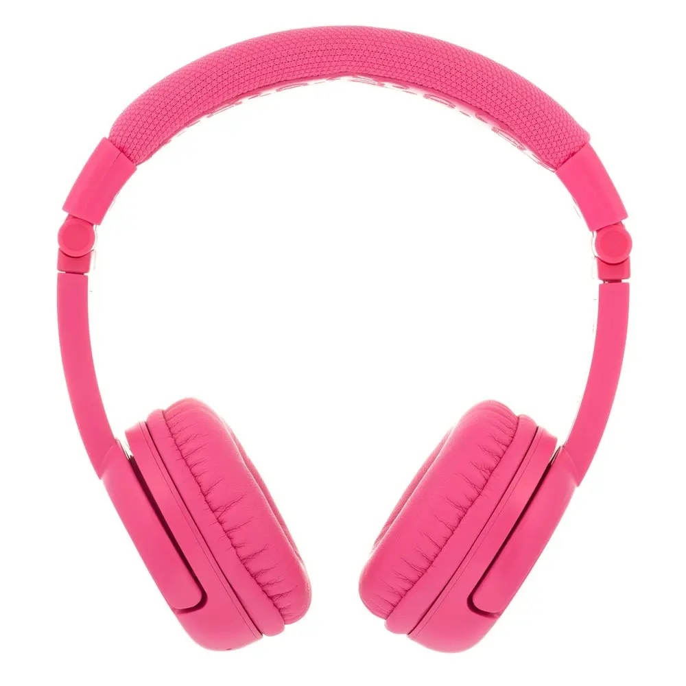 Buddyphones Play Plus Kids Wireless/Bluetooth Headphones/Headset w/Mic Rose Pink