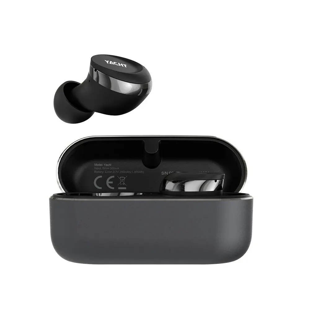 HiFuture Yacht True Wireless Qualcomm Earbuds w/ Noise Cancelling Mic Black