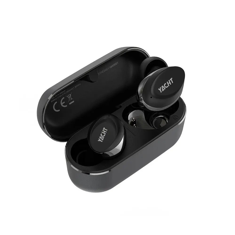 HiFuture Yacht True Wireless Qualcomm Earbuds w/ Noise Cancelling Mic Black