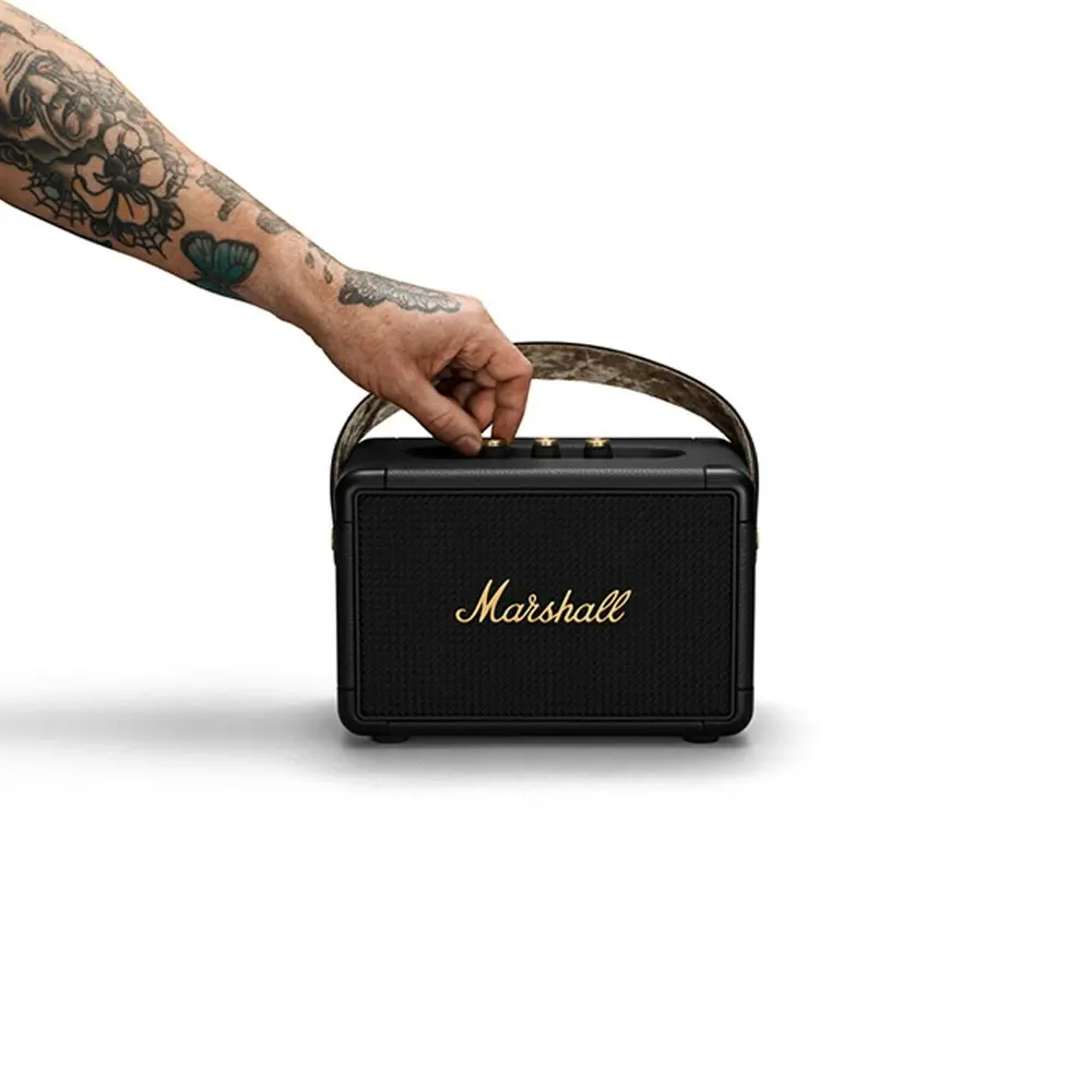 Marshall Kilburn II Portable Bluetooth Wireless Speakers For Phones Black/Brass