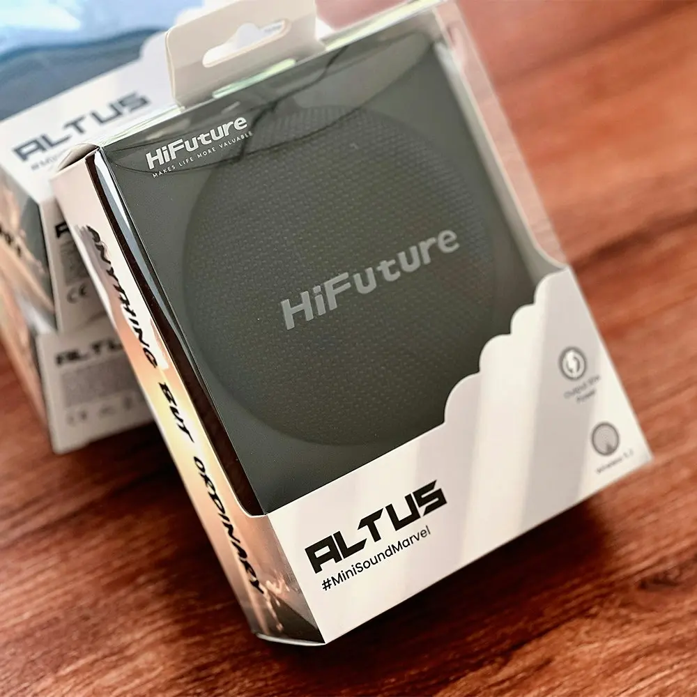 HiFuture Altus 10W Portable Wireless Bluetooth Music Speaker w/ LED Lights Black