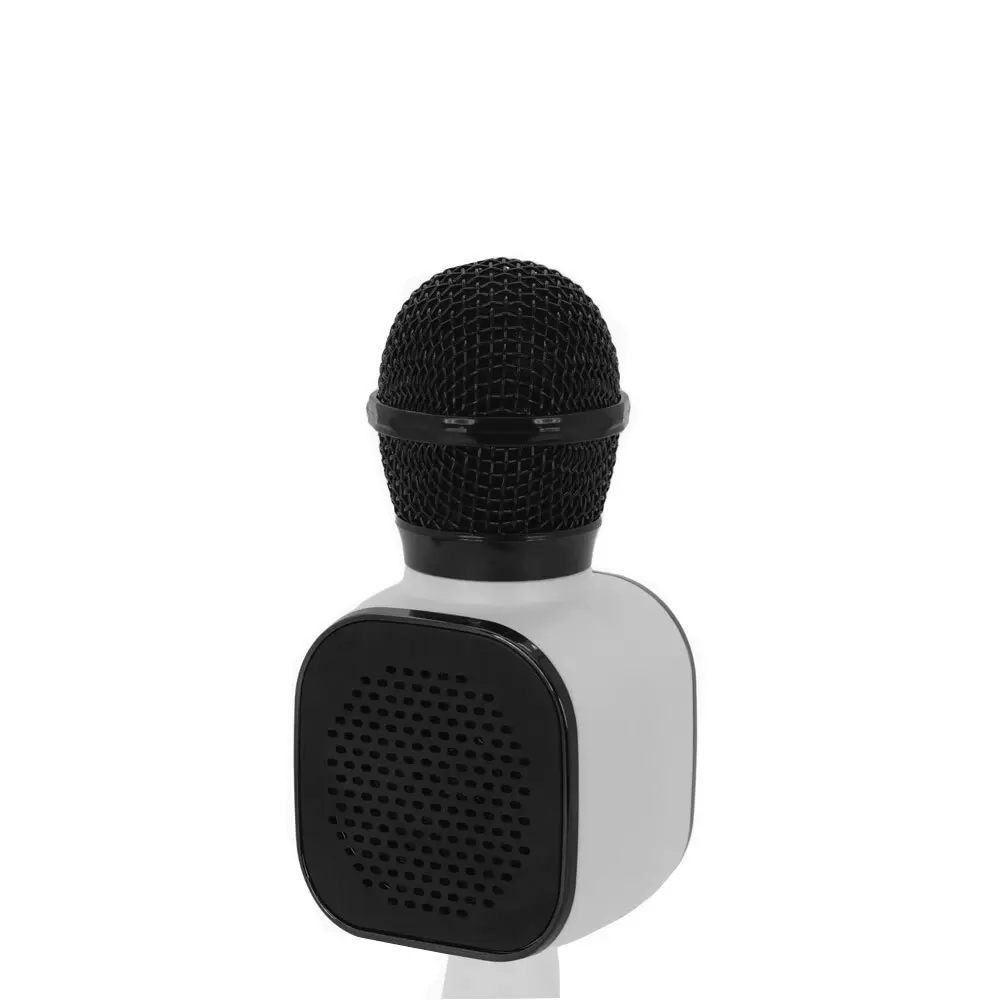 Moki Popstar Karaoke Microphone - Black & White Voice Amplifier Electric Device