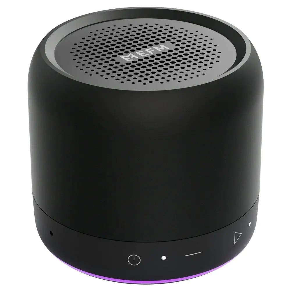 EFM Cloudbreak LED Wireless Mini Bluetooth Speaker TWS For Apple/Samsung Black