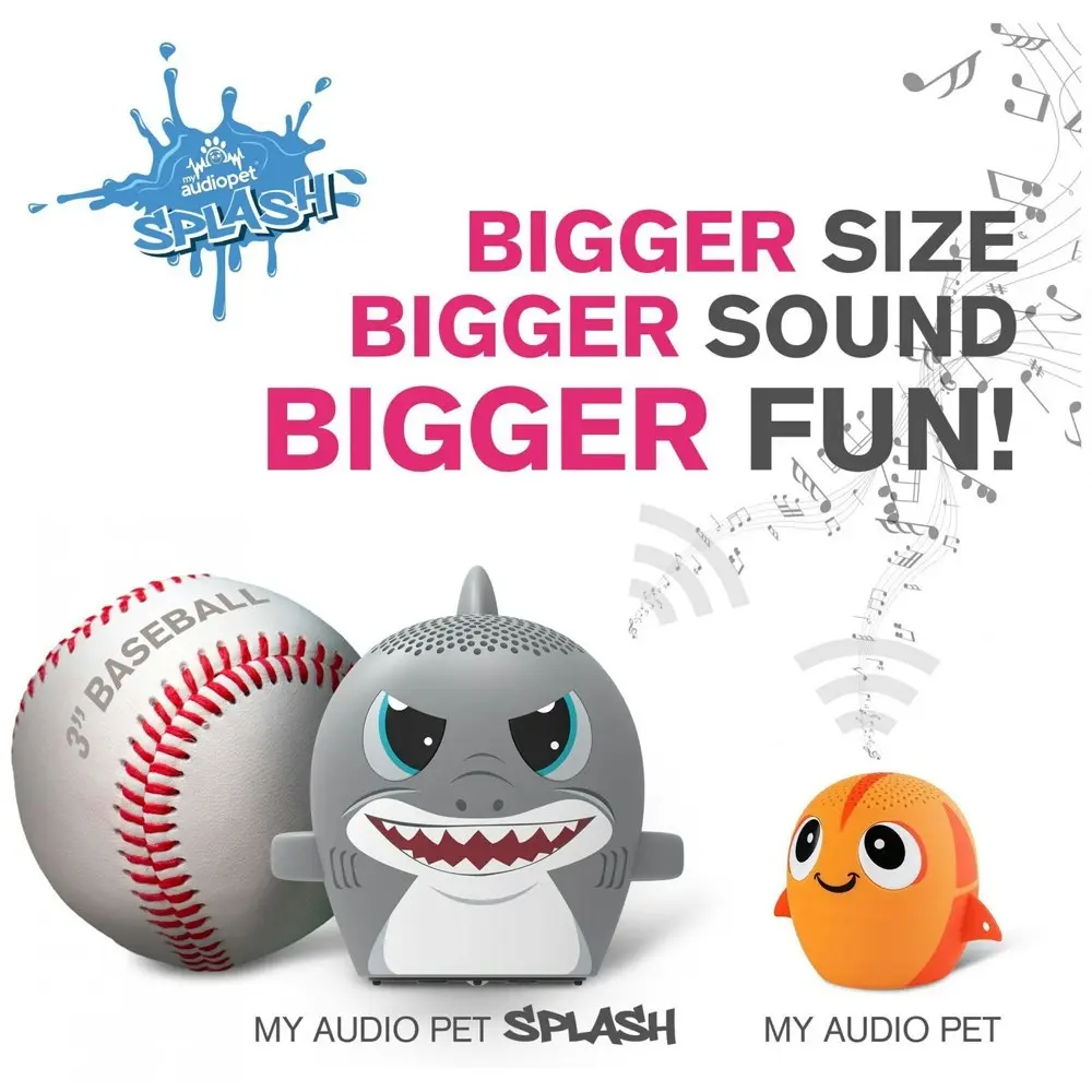 You Monkey My Audio Pet Mini Bluetooth Waterproof Speaker MegaloSong The Shark