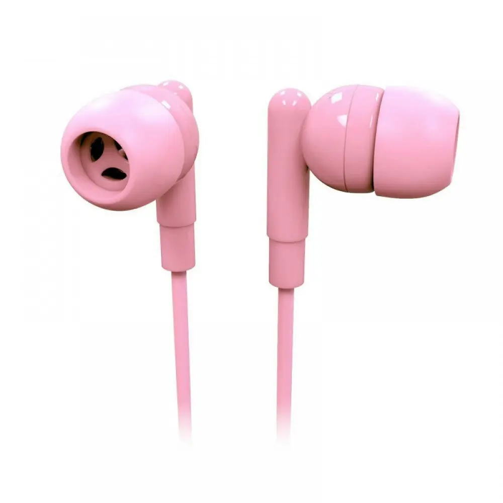 4x Laser Wired 3.5mm Silicone Earbuds Headphones 1.2m For Smartphone Rose Quartz