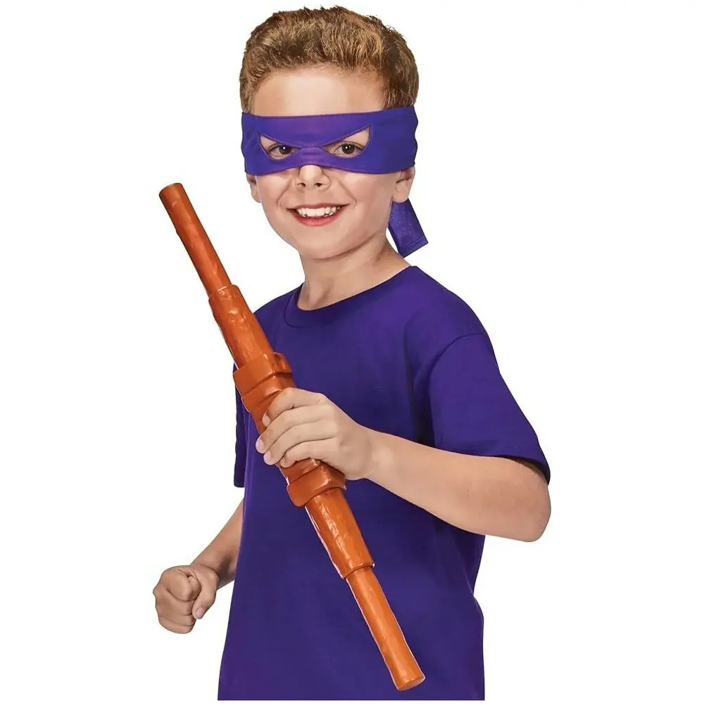 TMNT MM Movie Basic Roleplay - Don Transforming Bo Staff Kids Costume 4y+