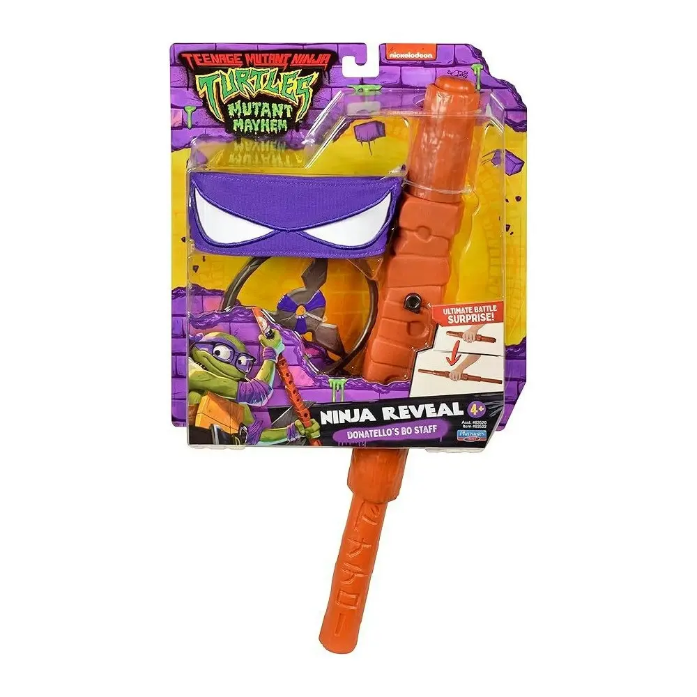 TMNT MM Movie Basic Roleplay - Don Transforming Bo Staff Kids Costume 4y+