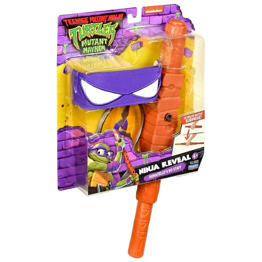 TMNT MM Movie Basic Roleplay - Don Transforming Bo Staff Kids Costume 4y+