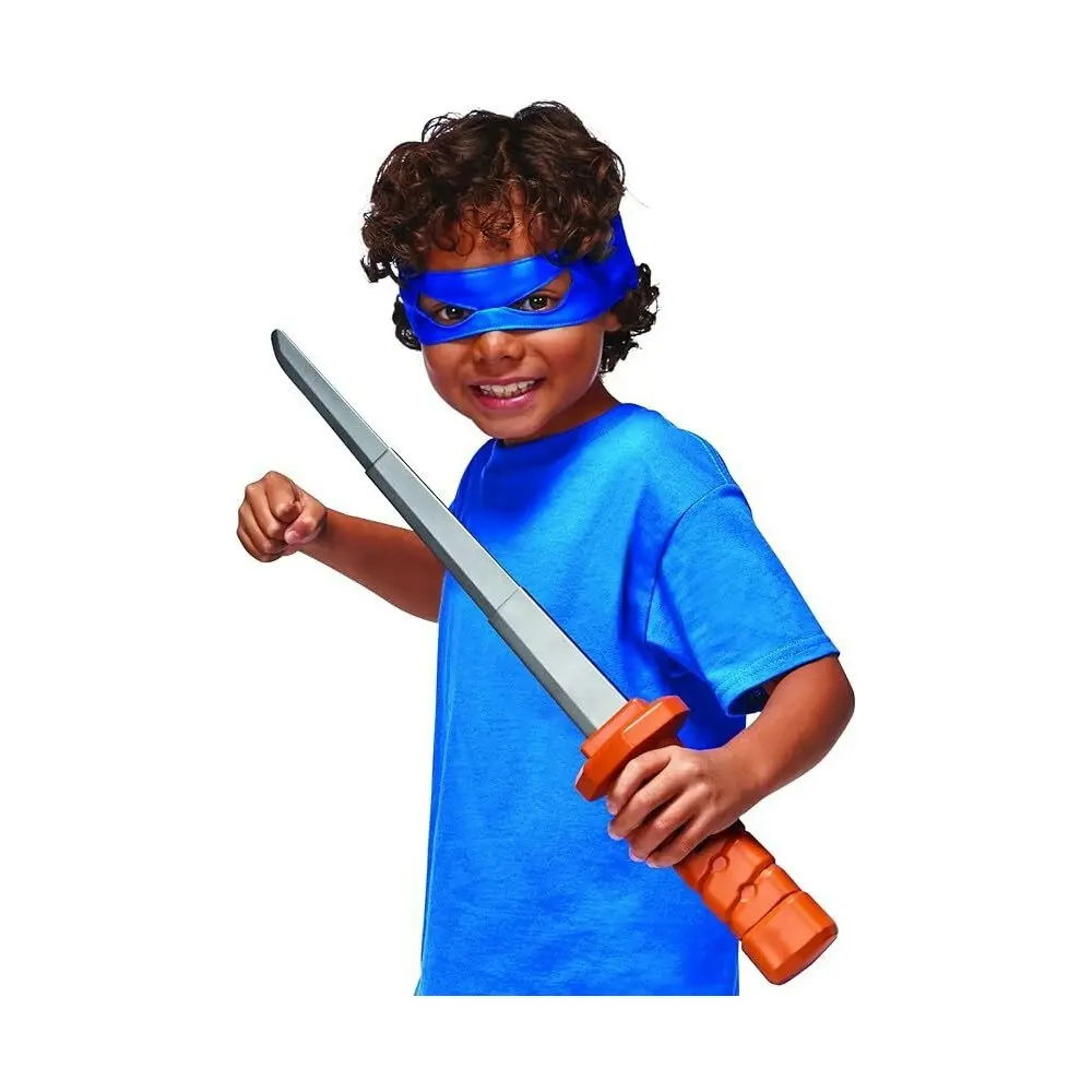 TMNT MM Movie Basic Roleplay - Leo Transforming Katana Sword Kids Costume 4y+