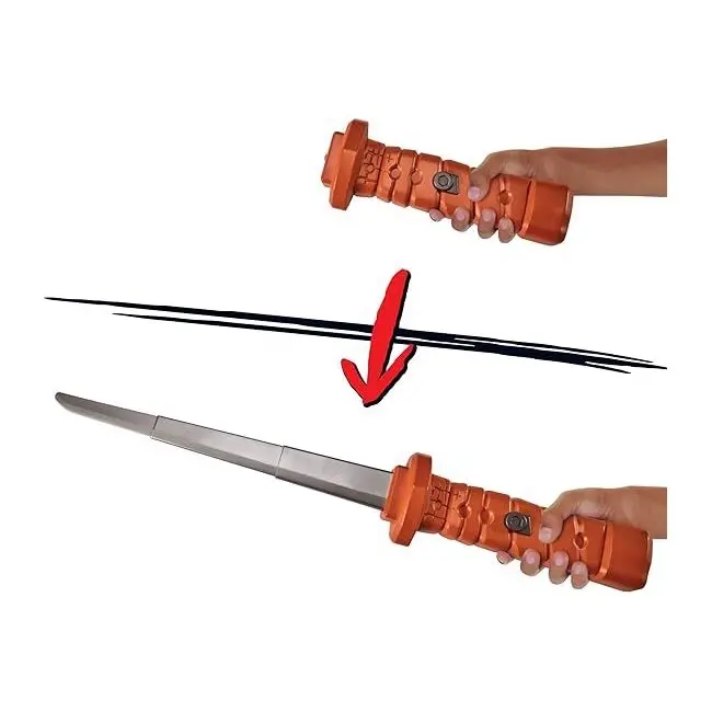 TMNT MM Movie Basic Roleplay - Leo Transforming Katana Sword Kids Costume 4y+