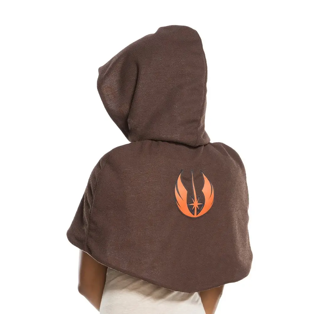 Star Wars Jedi Hooded Cape Costume Party Cosplay Headwear Accessory Adult Brown