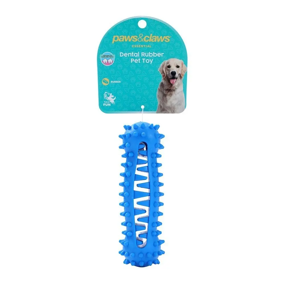 6x Paws & Claws Dental Durable Pet Mouth Teeth Chew Toy 14x4.5x4.5cm Assorted